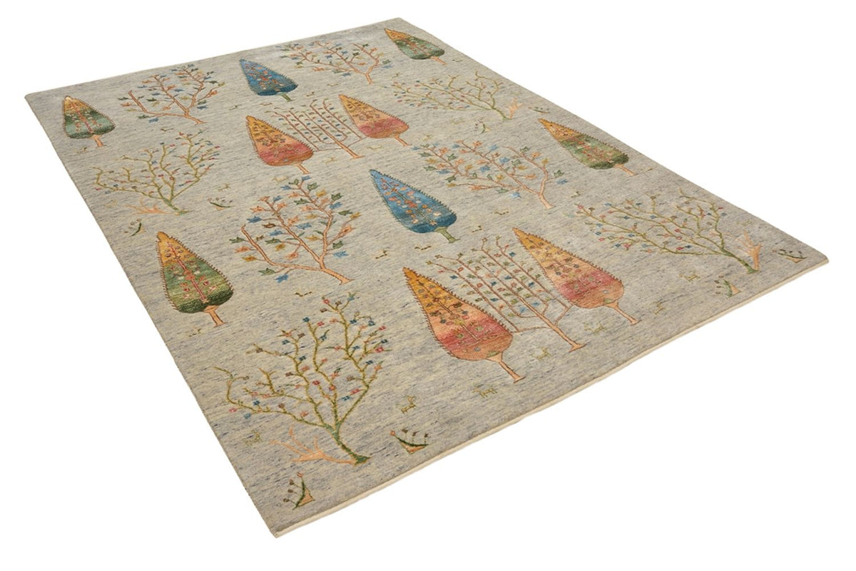 Dywan Gabbeh - Loribaft Indus - 241 x 173 cm - jasnoszary