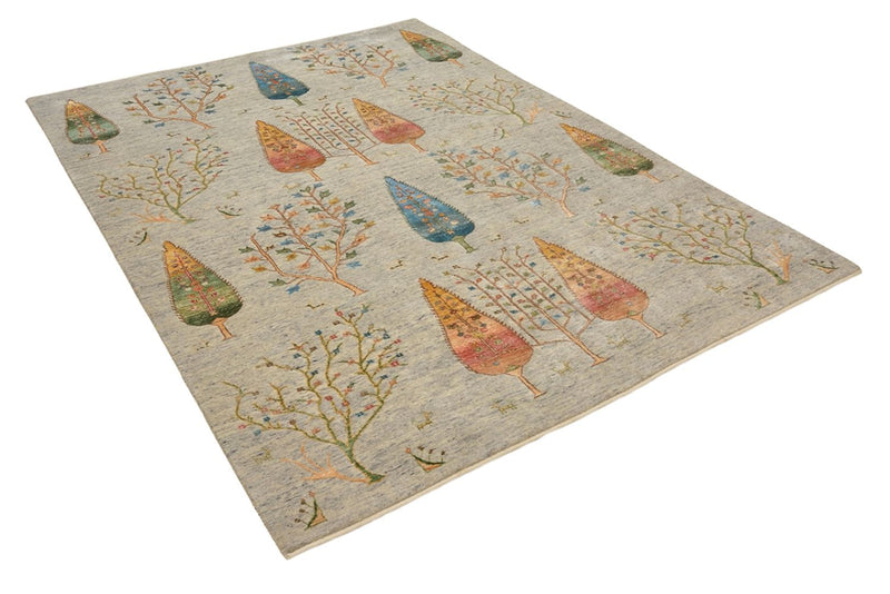 Dywan Gabbeh - Loribaft Indus - 241 x 173 cm - jasnoszary