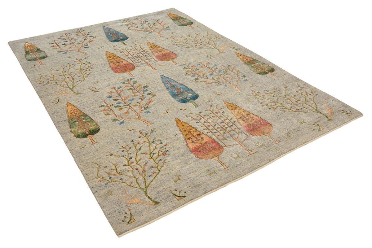 Dywan Gabbeh - Loribaft Indus - 204 x 155 cm - jasnoszary