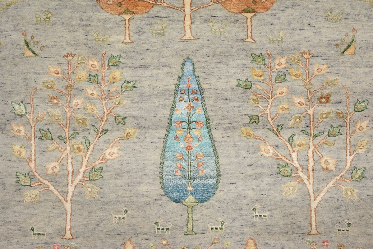 Dywan Gabbeh - Loribaft Indus - 204 x 155 cm - jasnoszary