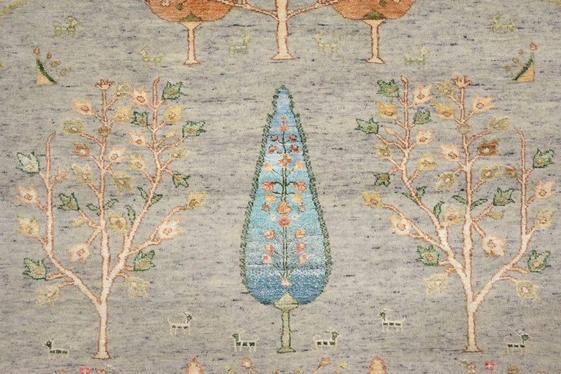 Dywan Gabbeh - Loribaft Indus - 204 x 155 cm - jasnoszary