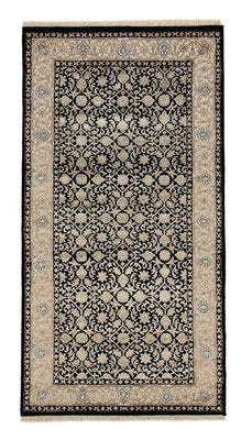 Orientalny dywan - Bijar - Indus - 143 x 74 cm - ciemnoniebieski