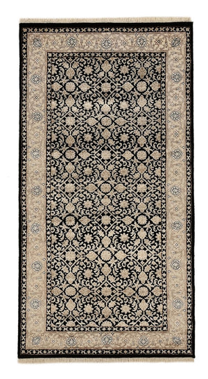 Orientalny dywan - Bijar - Indus - 143 x 74 cm - ciemnoniebieski