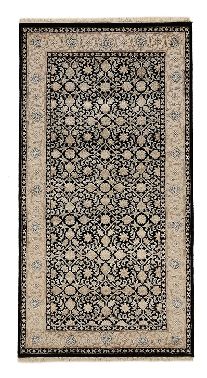 Orientalny dywan - Bijar - Indus - 143 x 74 cm - ciemnoniebieski