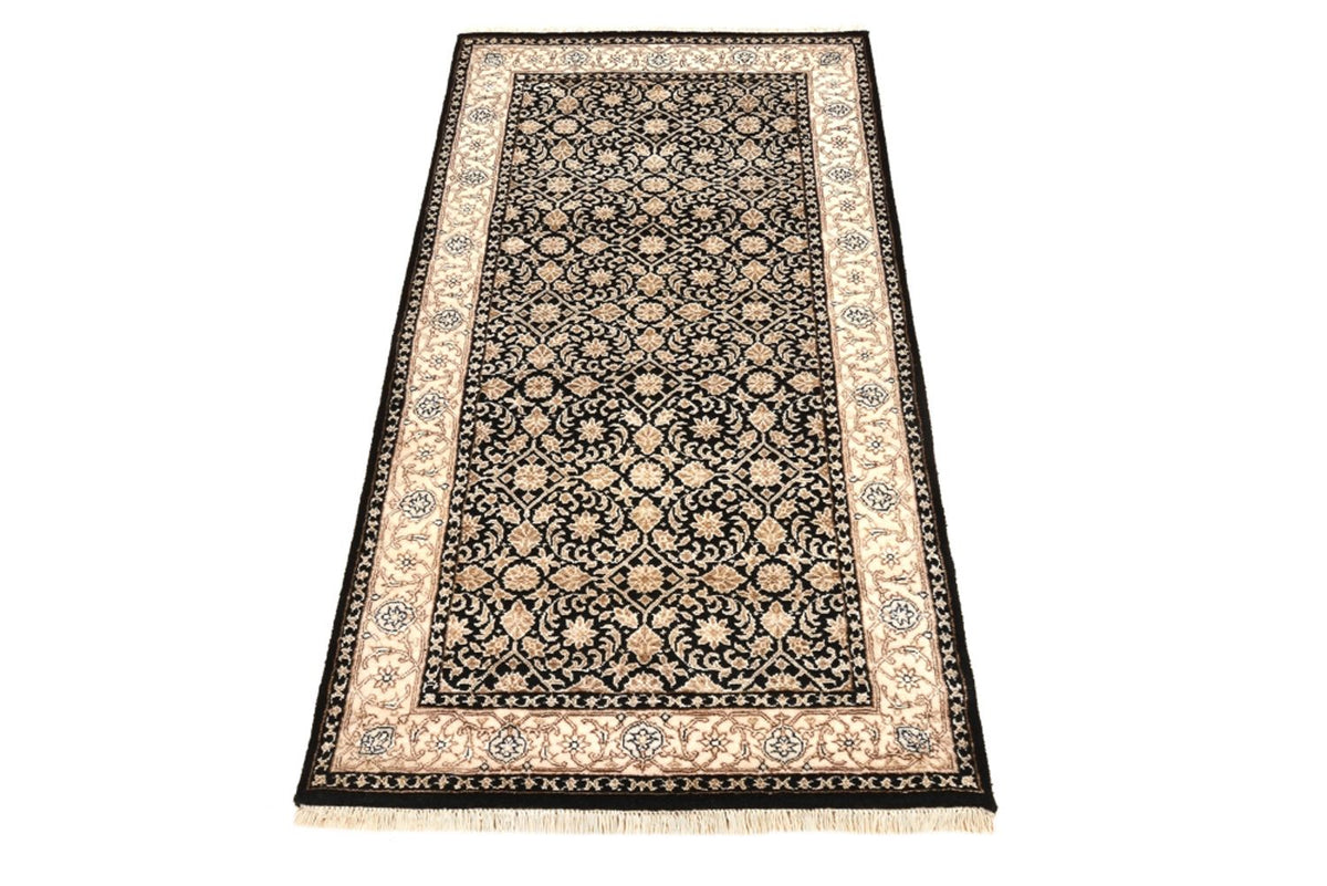 Orientalny dywan - Bijar - Indus - 143 x 74 cm - ciemnoniebieski