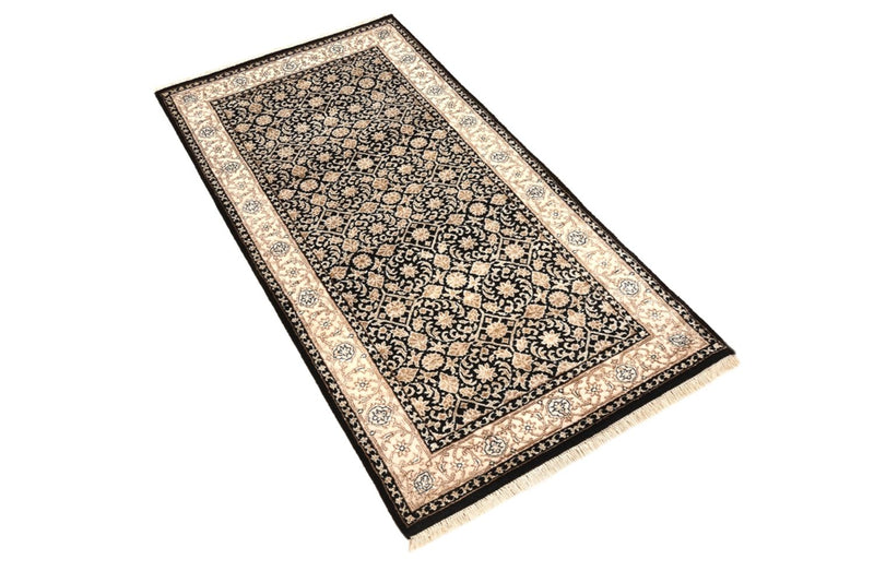 Orientalny dywan - Bijar - Indus - 143 x 74 cm - ciemnoniebieski