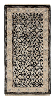 Orientalny dywan - Bijar - Indus - 143 x 73 cm - ciemnoniebieski