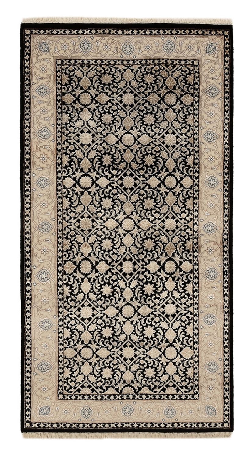 Orientalny dywan - Bijar - Indus - 143 x 73 cm - ciemnoniebieski