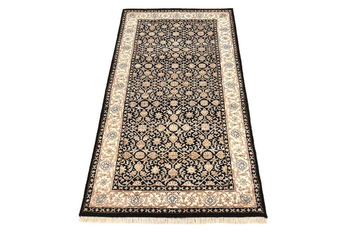 Orientalny dywan - Bijar - Indus - 143 x 73 cm - ciemnoniebieski