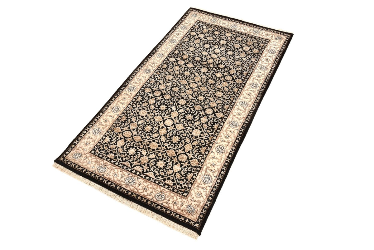 Orientalny dywan - Bijar - Indus - 143 x 73 cm - ciemnoniebieski