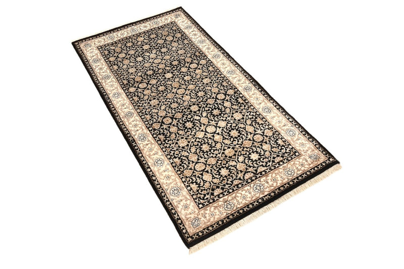 Orientalny dywan - Bijar - Indus - 143 x 73 cm - ciemnoniebieski