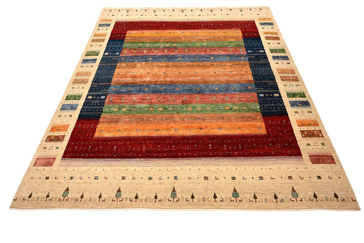 Dywan Gabbeh - Loribaft Indus - 300 x 251 cm - wielokolorowy