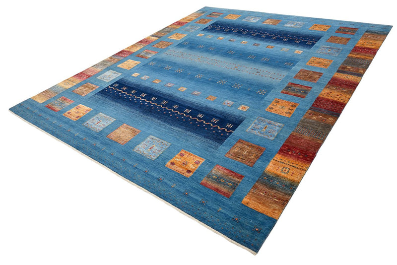 Dywan Gabbeh - Loribaft Indus - 338 x 249 cm - niebieski