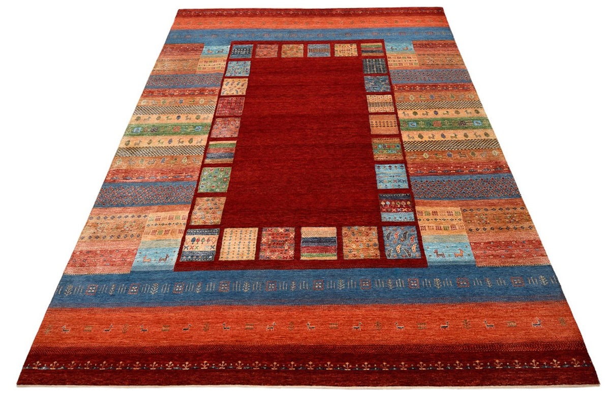 Dywan Gabbeh - Loribaft Indus - 299 x 207 cm - czerwony