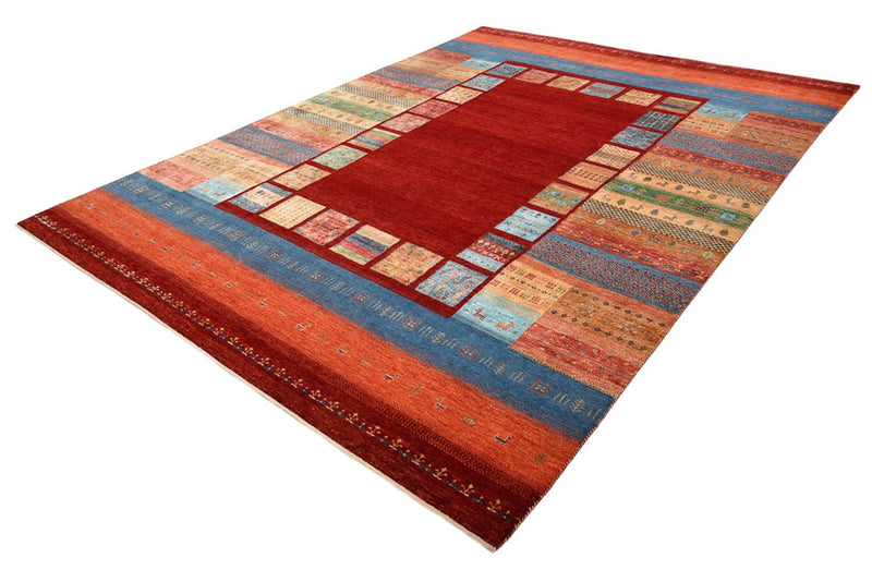 Dywan Gabbeh - Loribaft Indus - 299 x 207 cm - czerwony