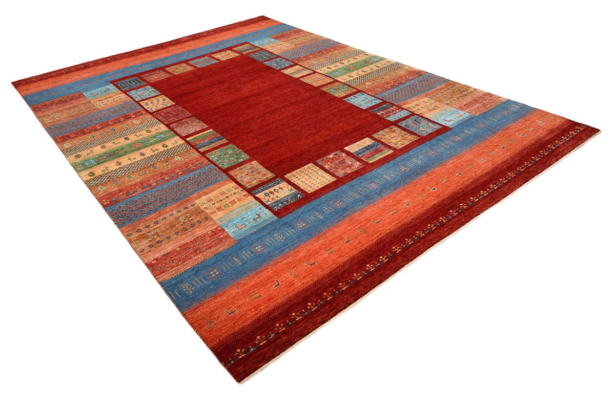 Dywan Gabbeh - Loribaft Indus - 299 x 207 cm - czerwony