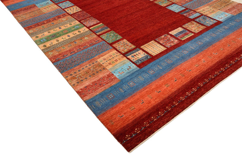 Dywan Gabbeh - Loribaft Indus - 299 x 207 cm - czerwony