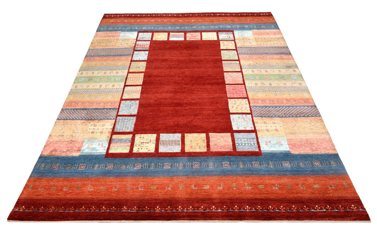 Dywan Gabbeh - Loribaft Indus - 299 x 207 cm - czerwony