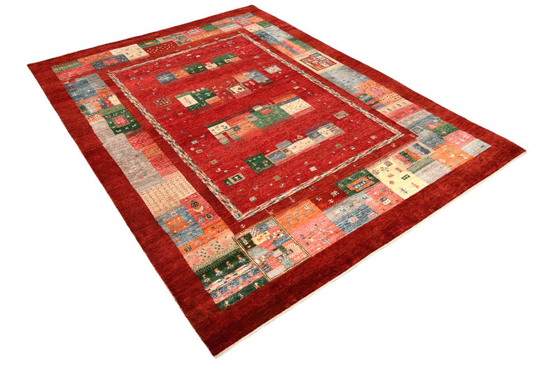 Dywan Gabbeh - Loribaft Indus - 239 x 177 cm - czerwony