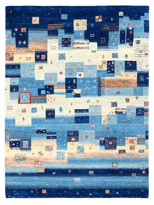 Dywan Gabbeh - Loribaft Indus - 239 x 177 cm - wielokolorowy