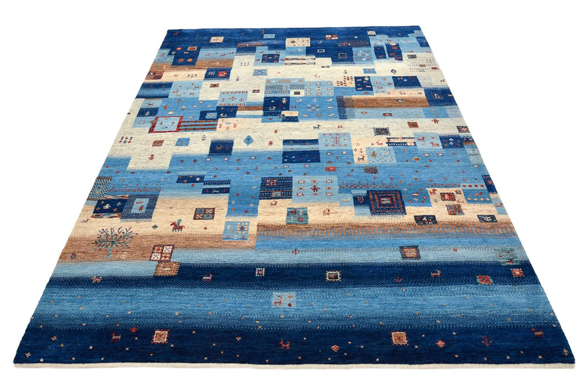 Dywan Gabbeh - Loribaft Indus - 239 x 177 cm - wielokolorowy