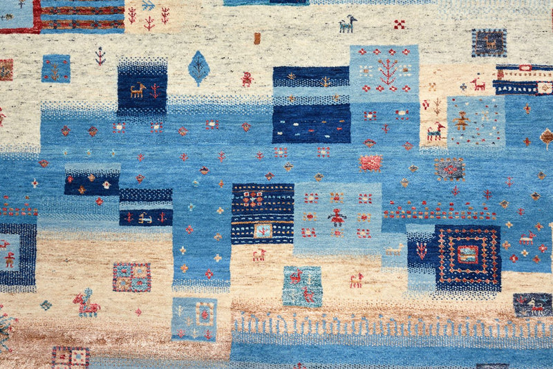 Dywan Gabbeh - Loribaft Indus - 239 x 177 cm - wielokolorowy