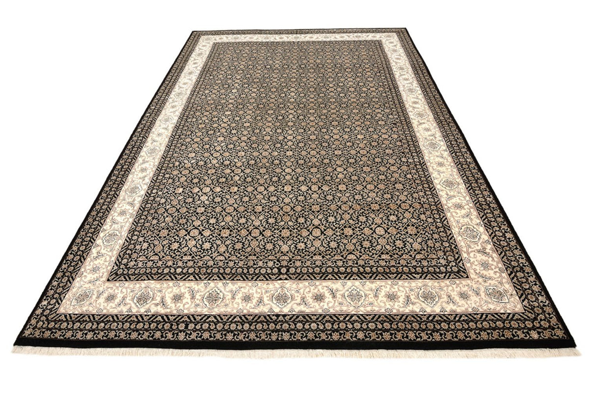 Orientalny dywan - Bijar - Indus - 295 x 206 cm - ciemny beż