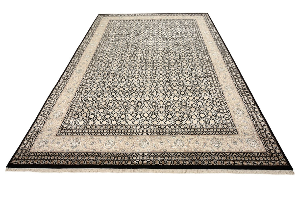 Orientalny dywan - Bijar - Indus - 295 x 206 cm - ciemny beż