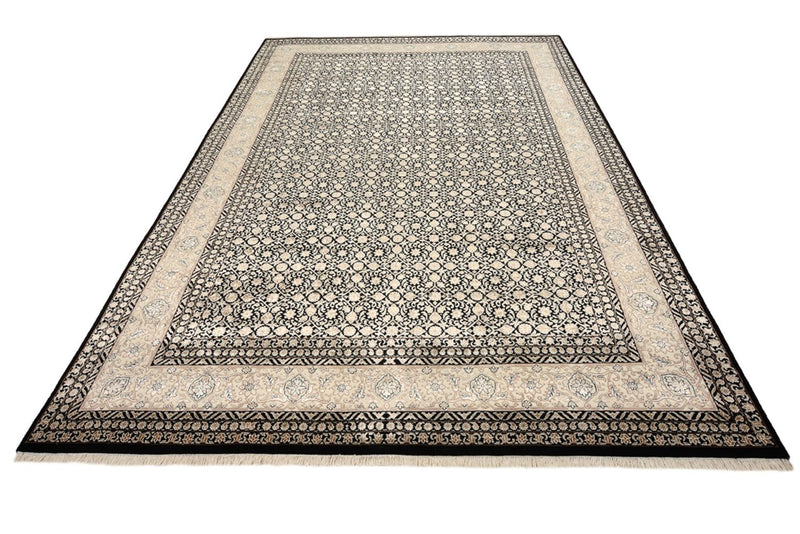 Orientalny dywan - Bijar - Indus - 295 x 206 cm - ciemny beż