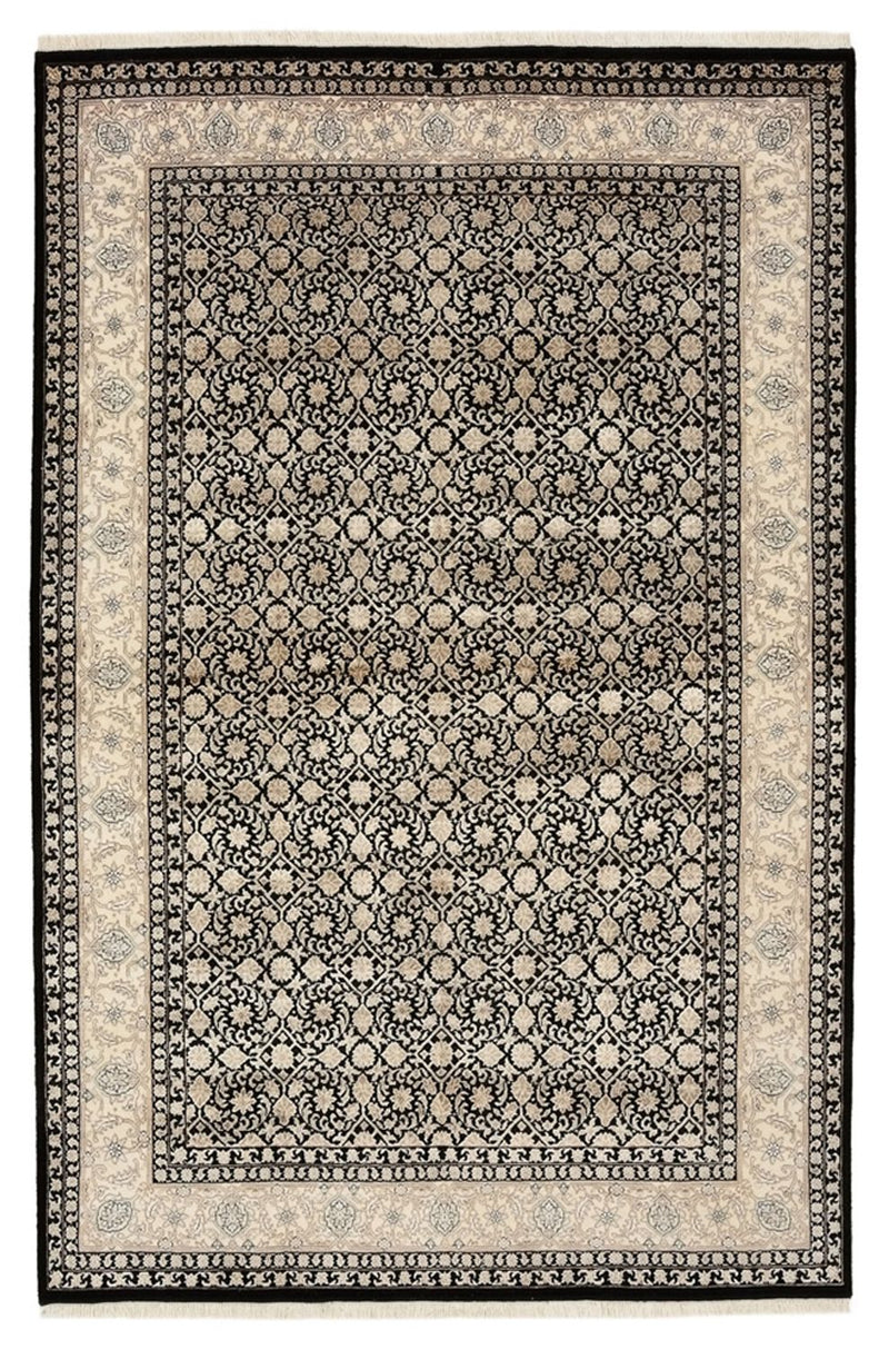Orientalny dywan - Bijar - Indus - 209 x 139 cm - ciemny beż