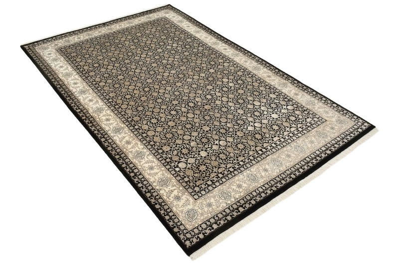 Orientalny dywan - Bijar - Indus - 209 x 139 cm - ciemny beż