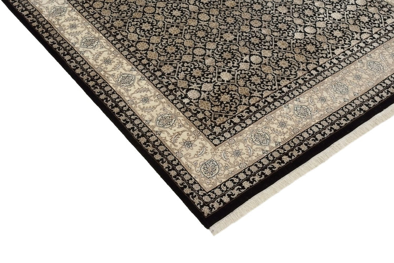 Orientalny dywan - Bijar - Indus - 209 x 139 cm - ciemny beż