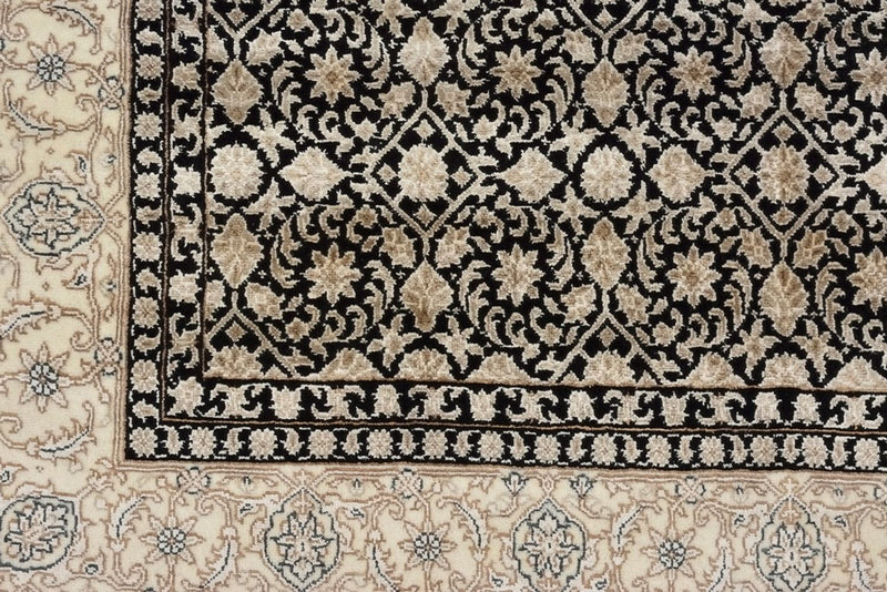 Orientalny dywan - Bijar - Indus - 209 x 139 cm - ciemny beż