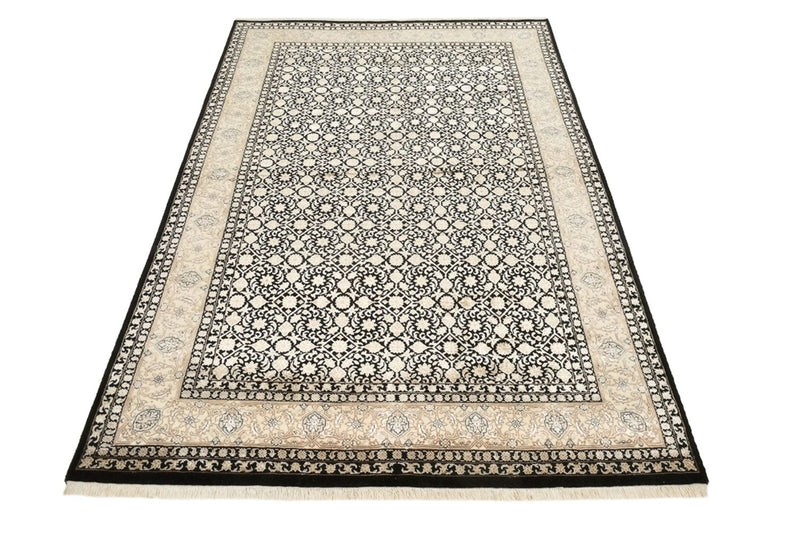 Orientalny dywan - Bijar - Indus - 209 x 139 cm - ciemny beż