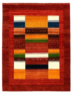Dywan Gabbeh - Loribaft Indus - 259 x 203 cm - czerwony