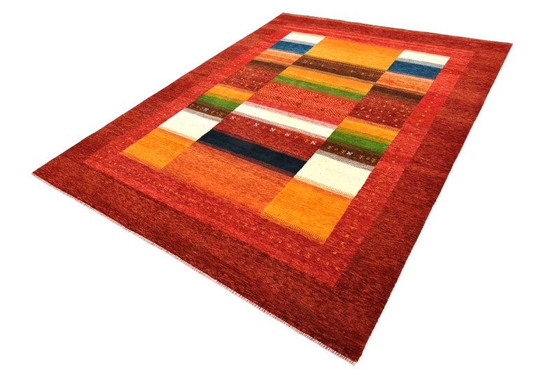 Dywan Gabbeh - Loribaft Indus - 259 x 203 cm - czerwony