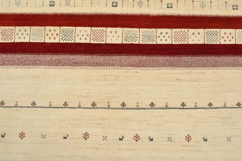 Dywan Gabbeh - Loribaft Indus - 297 x 198 cm - jasny beż