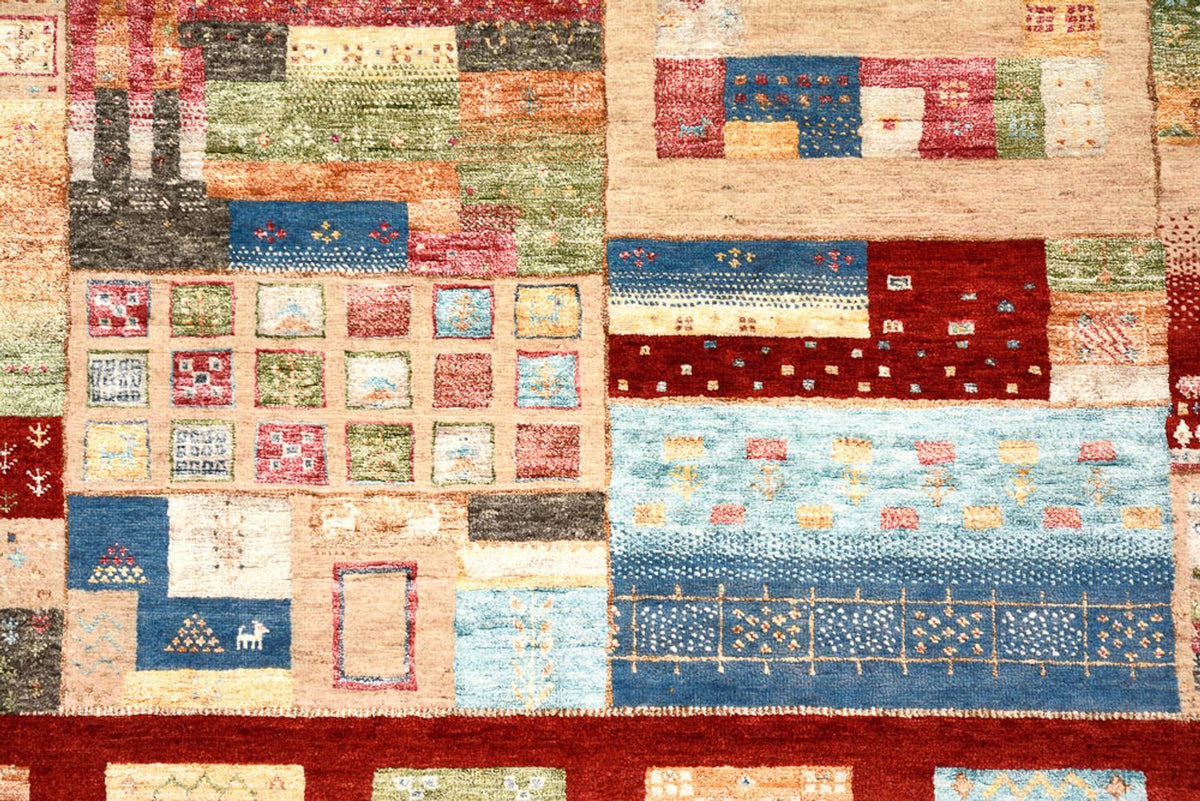 Dywan Gabbeh - Loribaft Indus - 240 x 178 cm - wielokolorowy