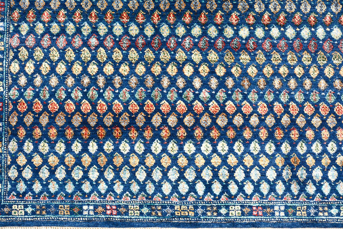 Designerski dywan - 154 x 93 cm - ciemnoniebieski