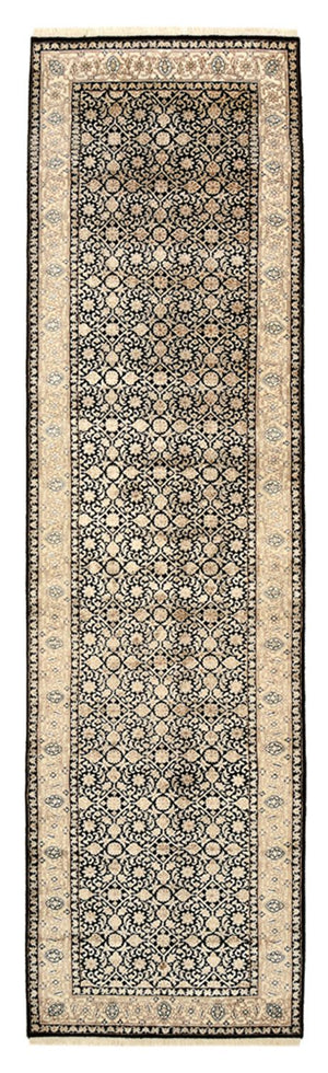 Biegacz Orientalny dywan - Bijar - Indus - 304 x 83 cm - ciemny beż