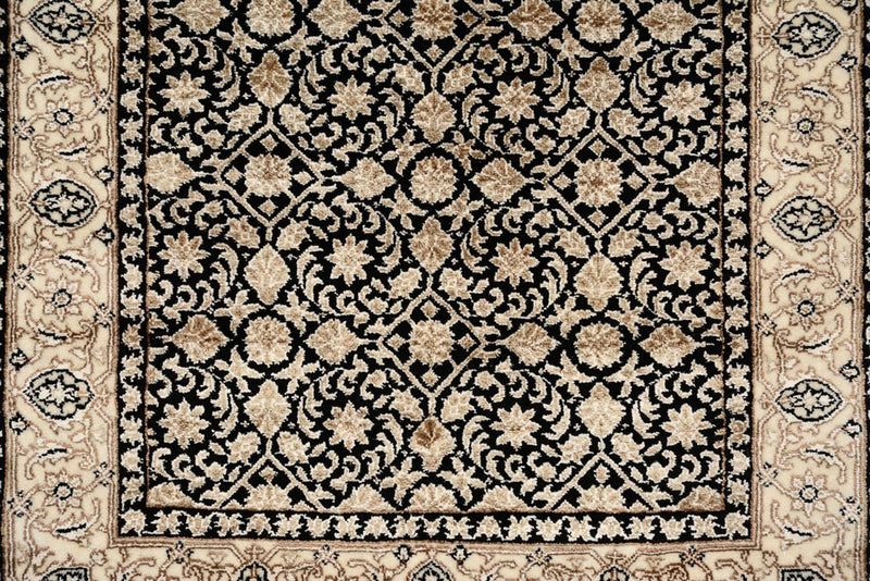 Biegacz Orientalny dywan - Bijar - Indus - 304 x 83 cm - ciemny beż