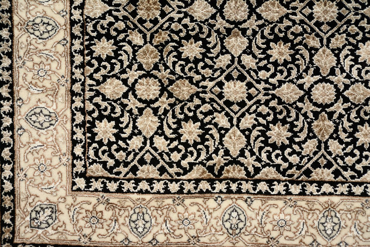 Biegacz Orientalny dywan - Bijar - Indus - 368 x 83 cm - ciemny beż
