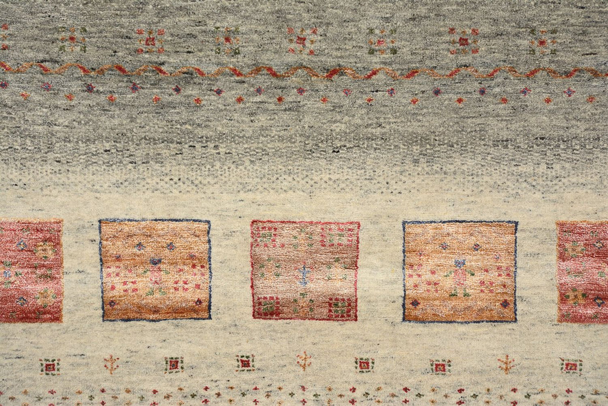 Dywan Gabbeh - Loribaft Indus - 207 x 158 cm - ciemny beż