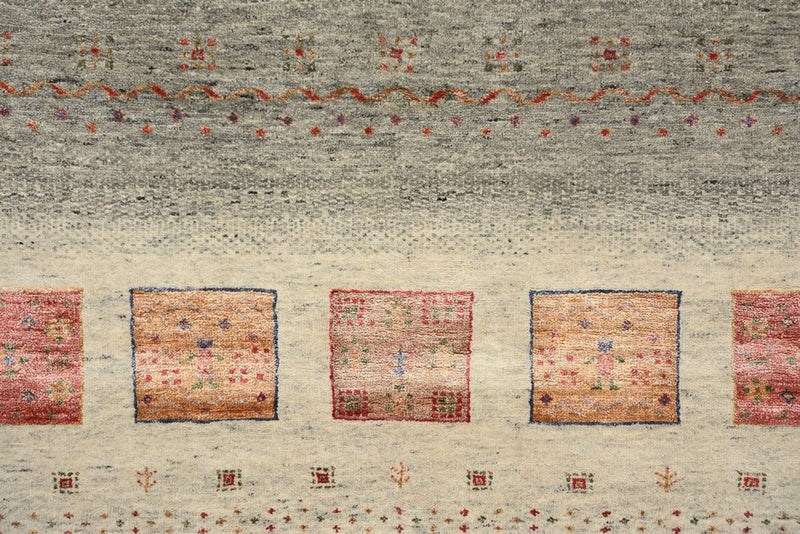 Dywan Gabbeh - Loribaft Indus - 207 x 158 cm - ciemny beż