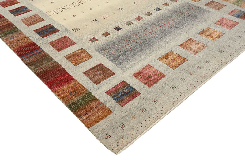 Dywan Gabbeh - Loribaft Indus - 354 x 248 cm - ciemny beż