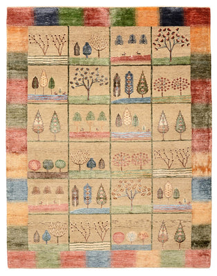 Dywan Gabbeh - Loribaft Indus - 201 x 157 cm - wielokolorowy