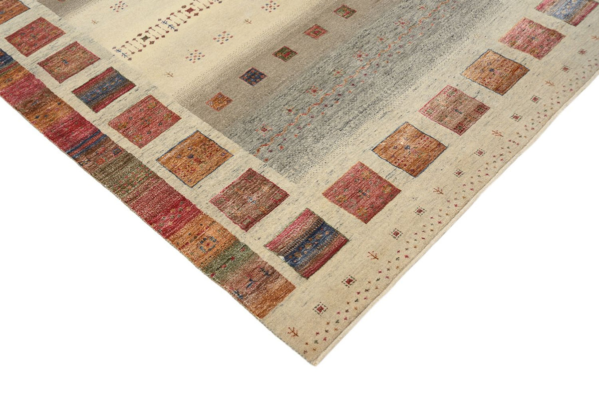 Dywan Gabbeh - Loribaft Indus - 205 x 157 cm - ciemny beż