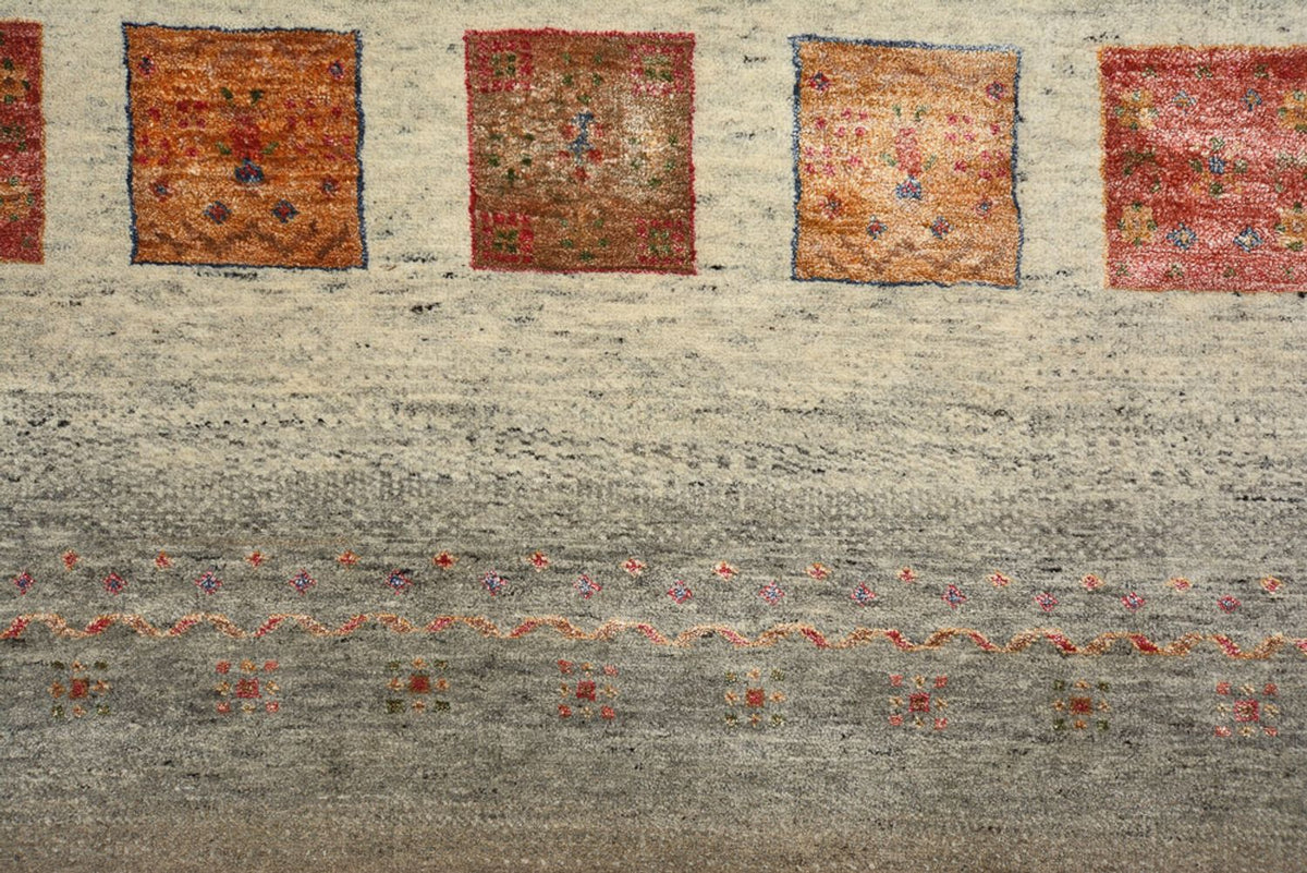 Dywan Gabbeh - Loribaft Indus - 205 x 157 cm - ciemny beż