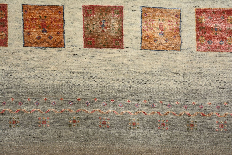 Dywan Gabbeh - Loribaft Indus - 205 x 157 cm - ciemny beż