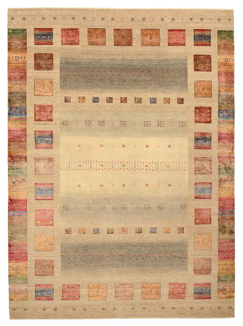 Dywan Gabbeh - Loribaft Indus - 351 x 254 cm - ciemny beż